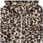 Faux Fur Hooded Animal Print Child Jacket - So Soft!